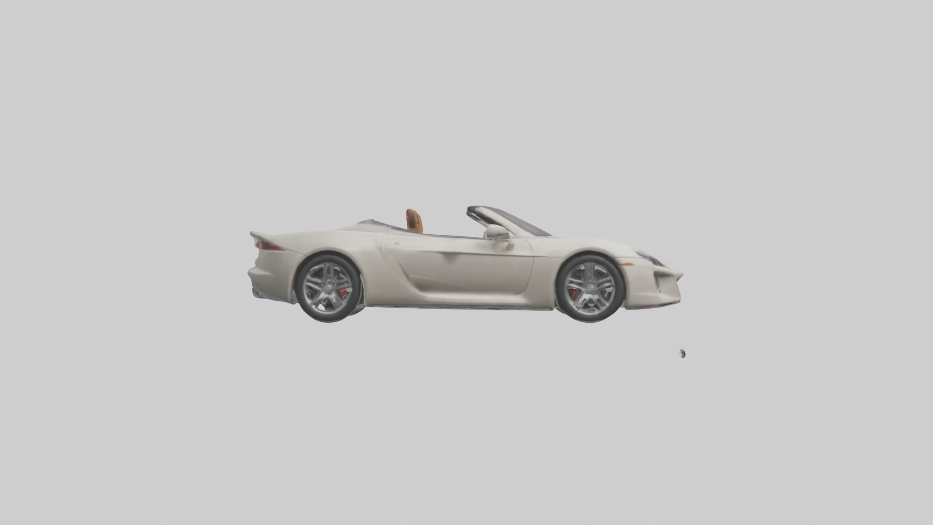 Convertible Sports Car model Low-poly 3D model_2
