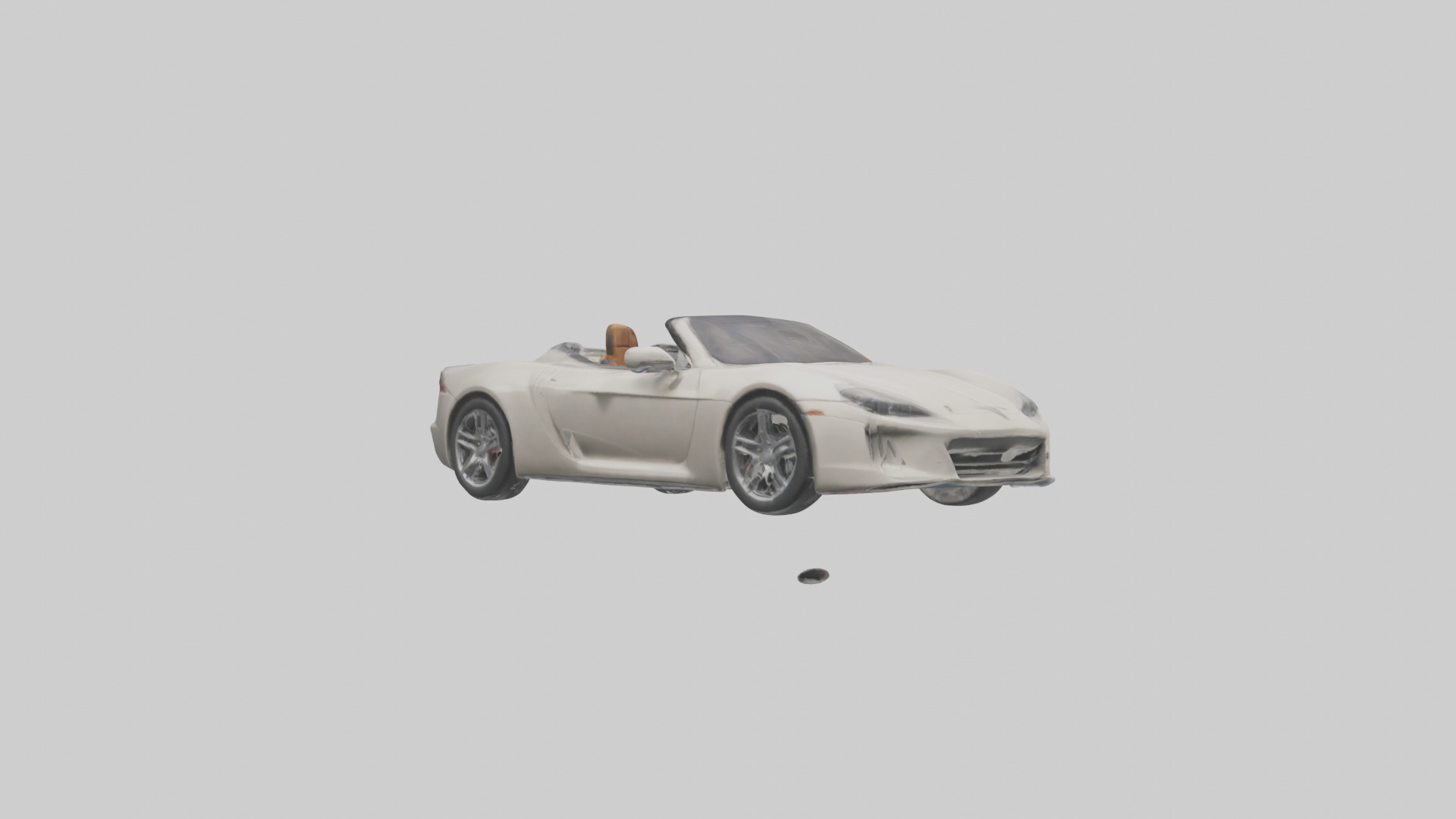 Convertible Sports Car model Low-poly 3D model_4