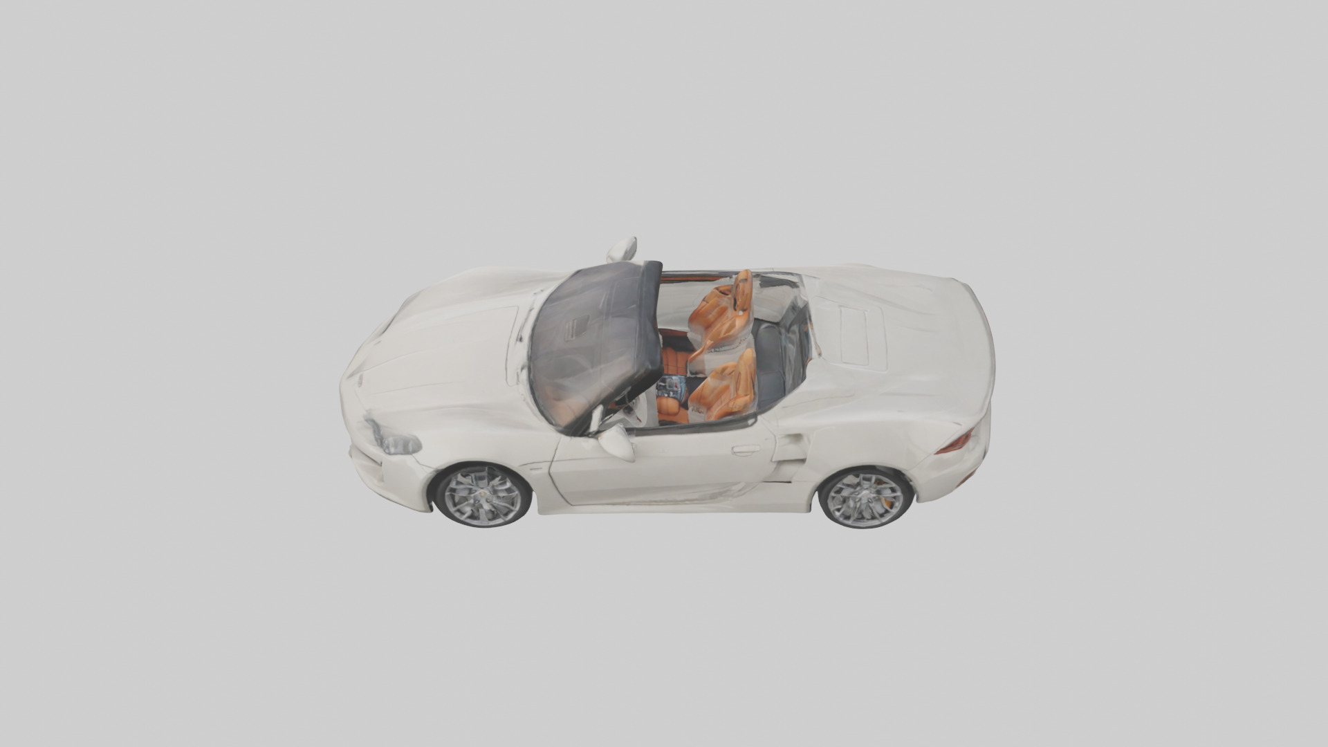 Convertible Sports Car model Low-poly 3D model_26