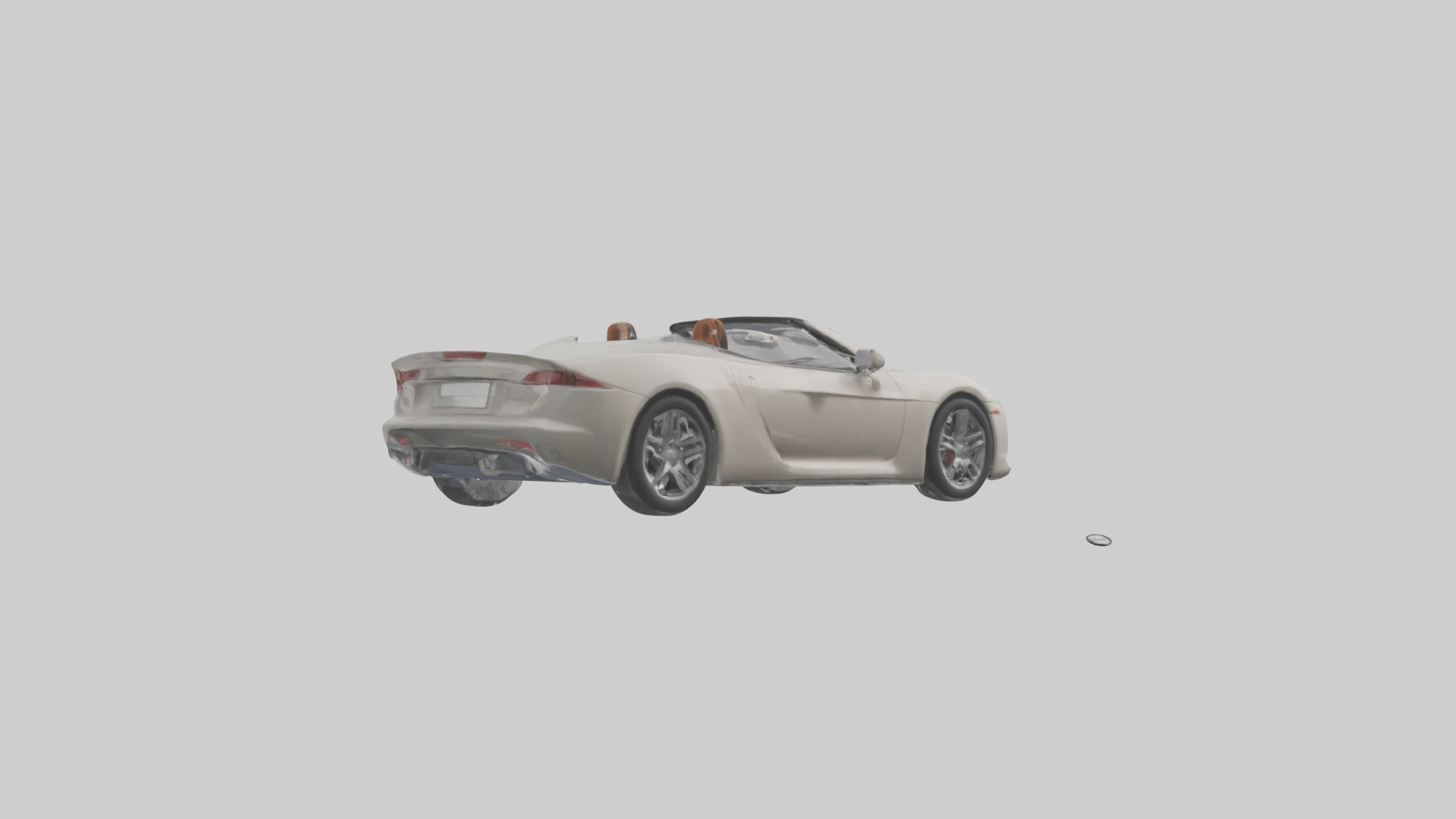 Convertible Sports Car model Low-poly 3D model_3