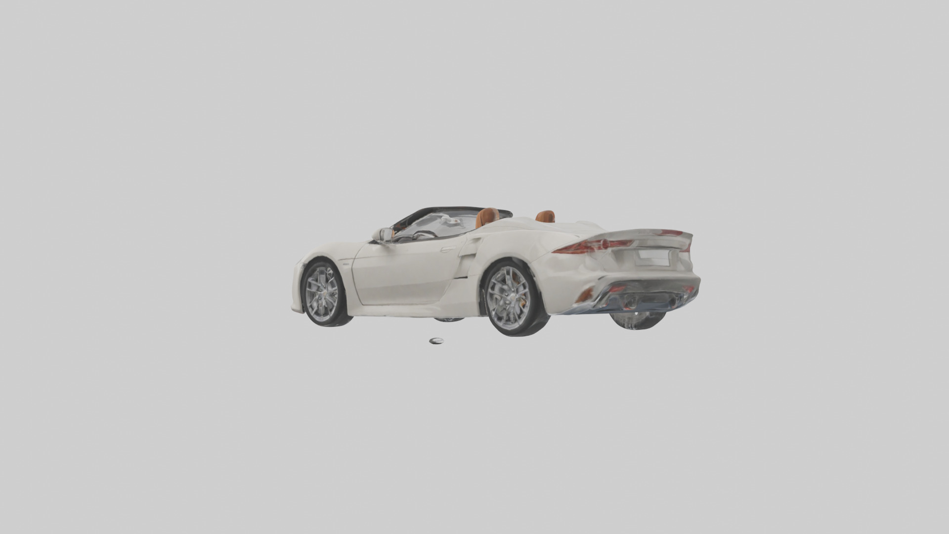 Convertible Sports Car model Low-poly 3D model_11