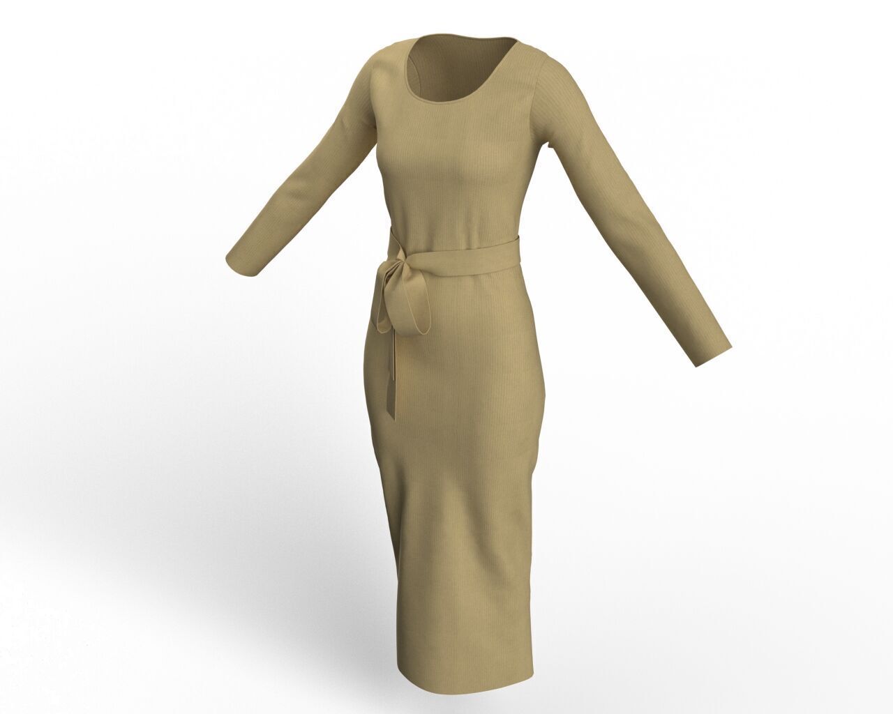 Bodycon Dress 3D Model  3D model_12