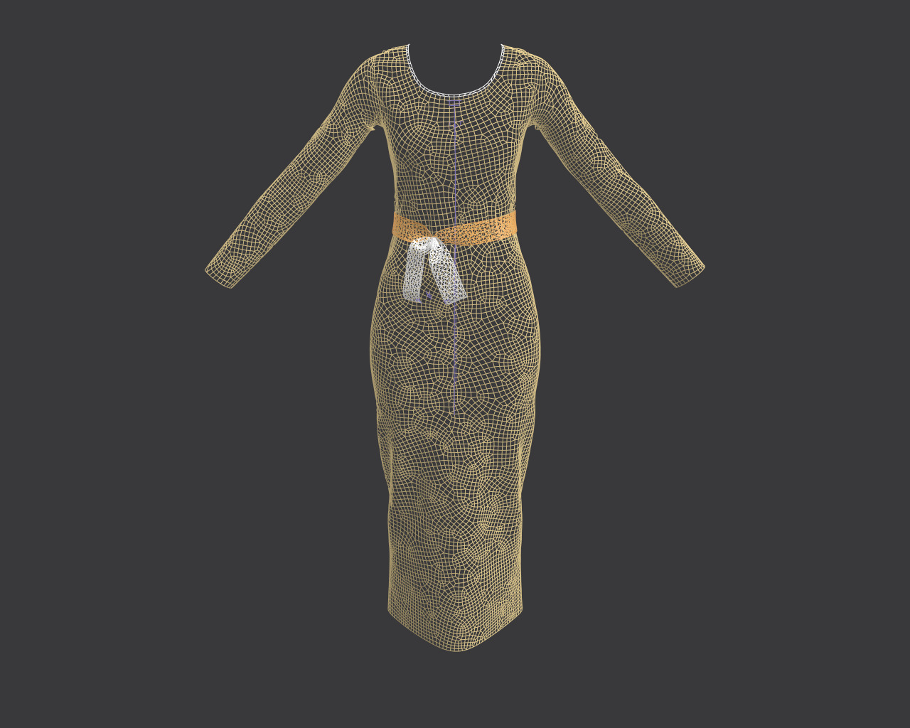 Bodycon Dress 3D Model  3D model_14