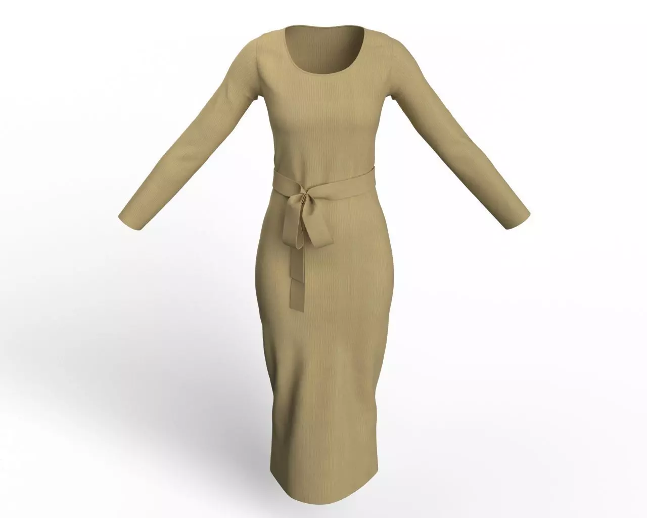 Bodycon Dress 3D Model  3D model_0