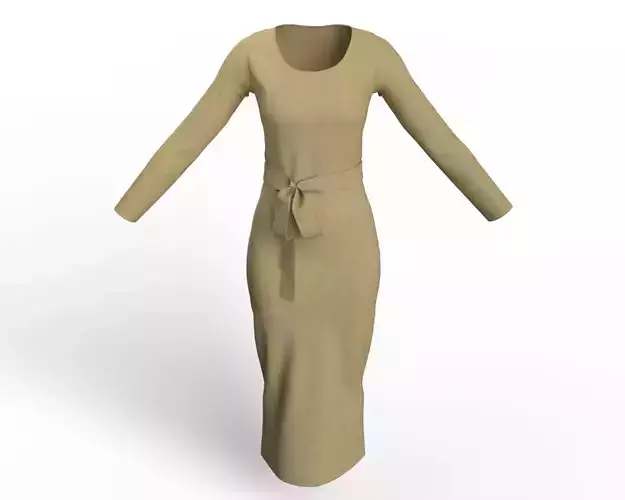 Bodycon Dress 3D Model  3D model