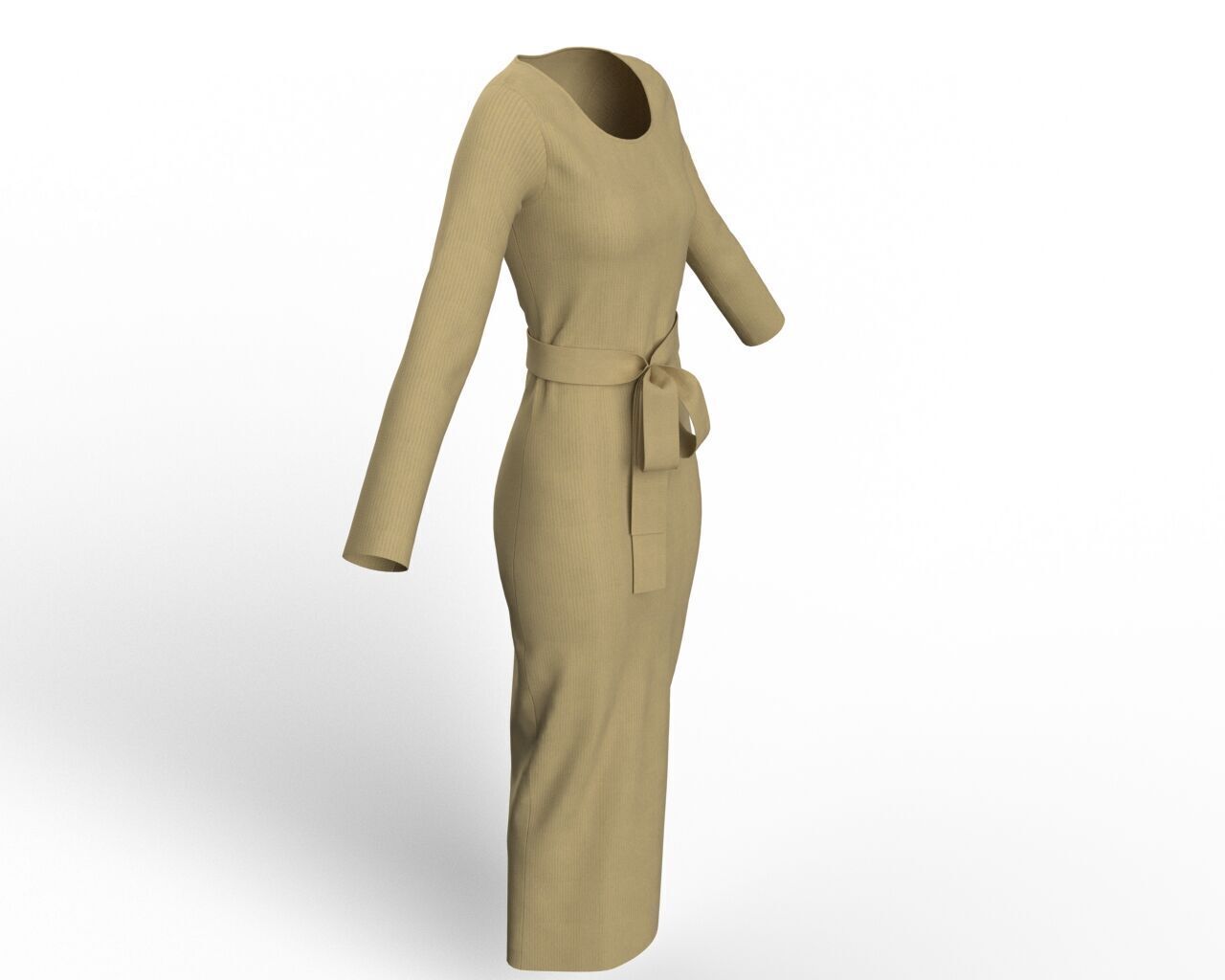Bodycon Dress 3D Model  3D model_3