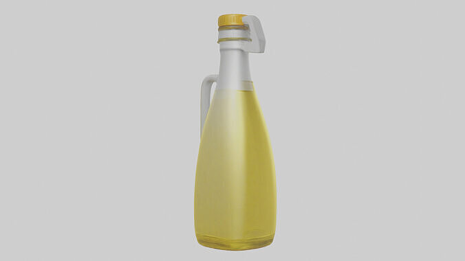 Cooking Oil Bottle model Low-poly 3D model 3