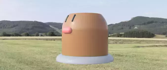 Diglett Planter Pot for printing