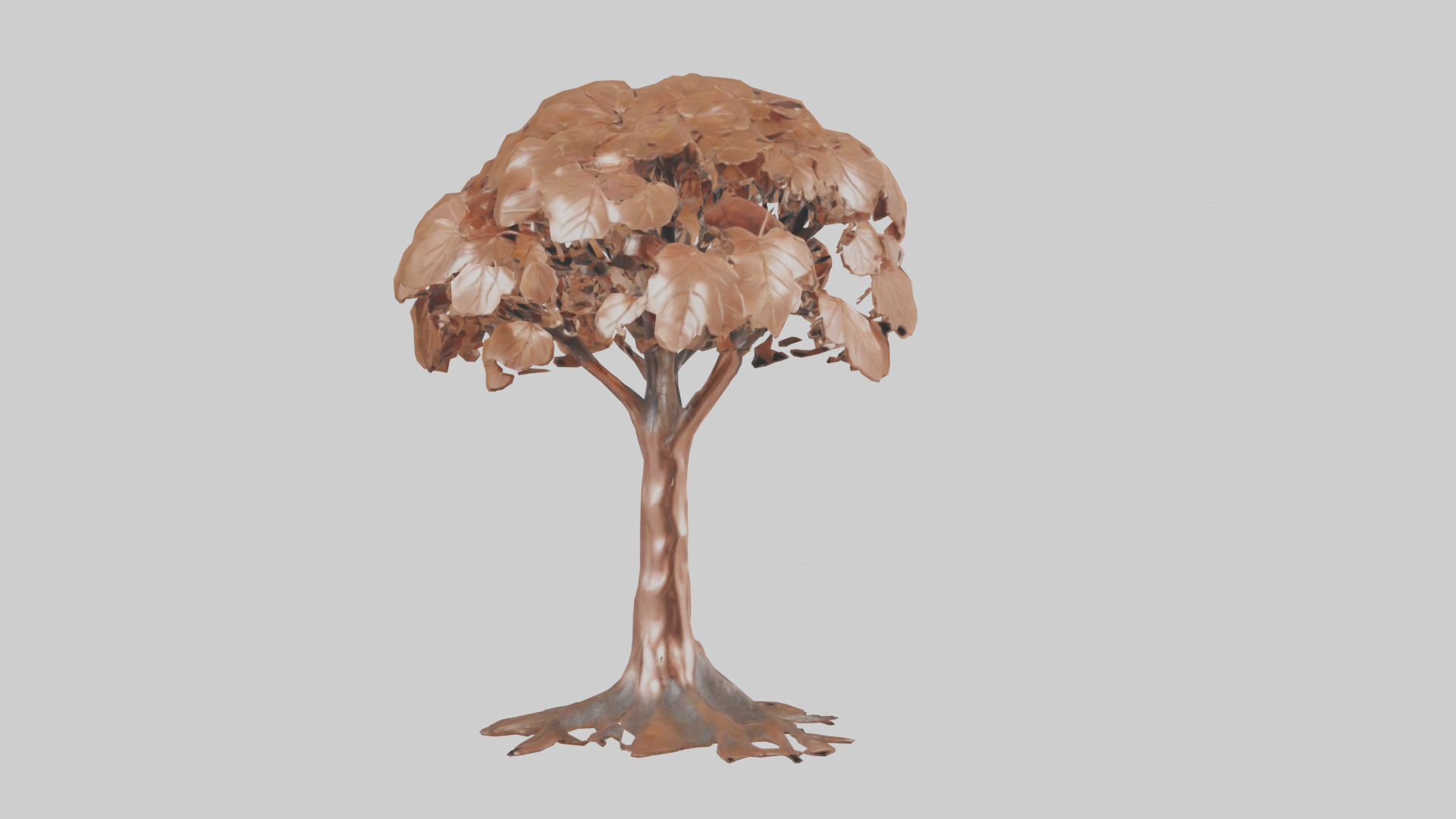 Copper Beech tree model Low-poly 3D model_20