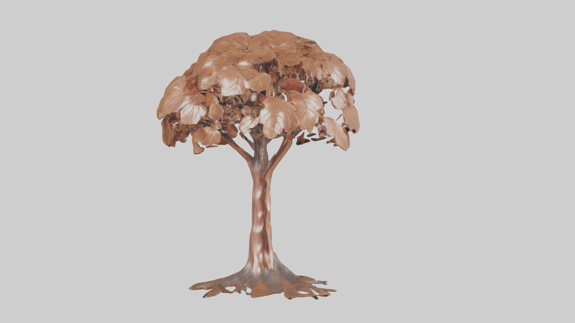 Copper Beech tree model Low-poly 3D model_18