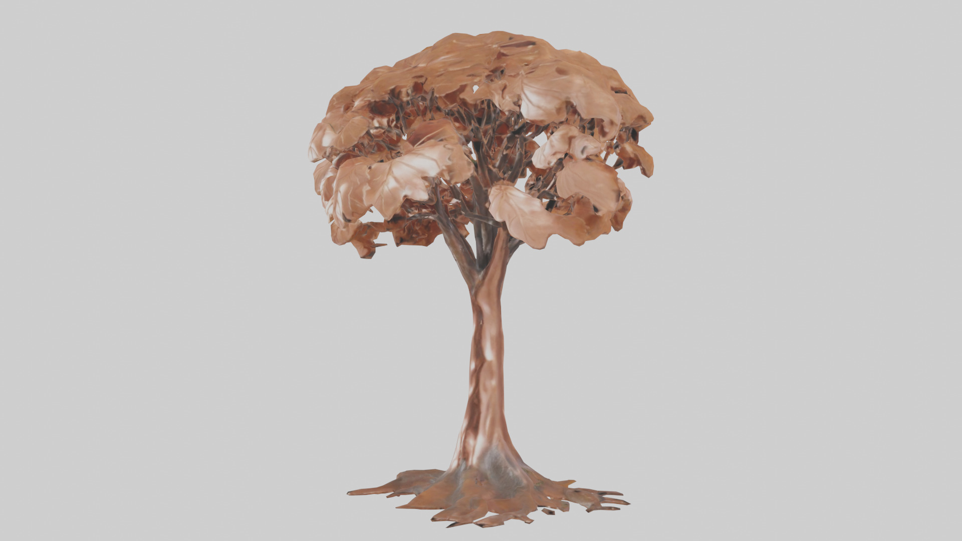Copper Beech tree model Low-poly 3D model_8