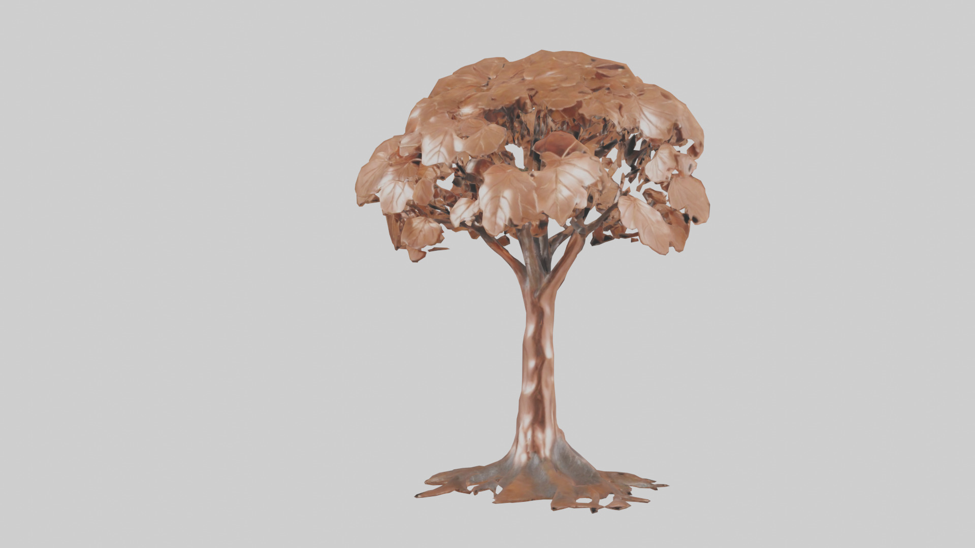 Copper Beech tree model Low-poly 3D model_13