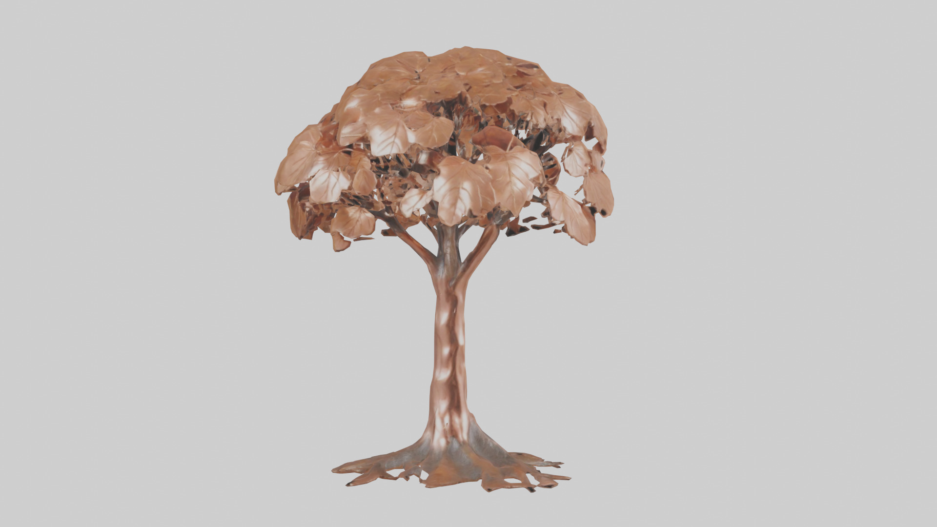 Copper Beech tree model Low-poly 3D model_17