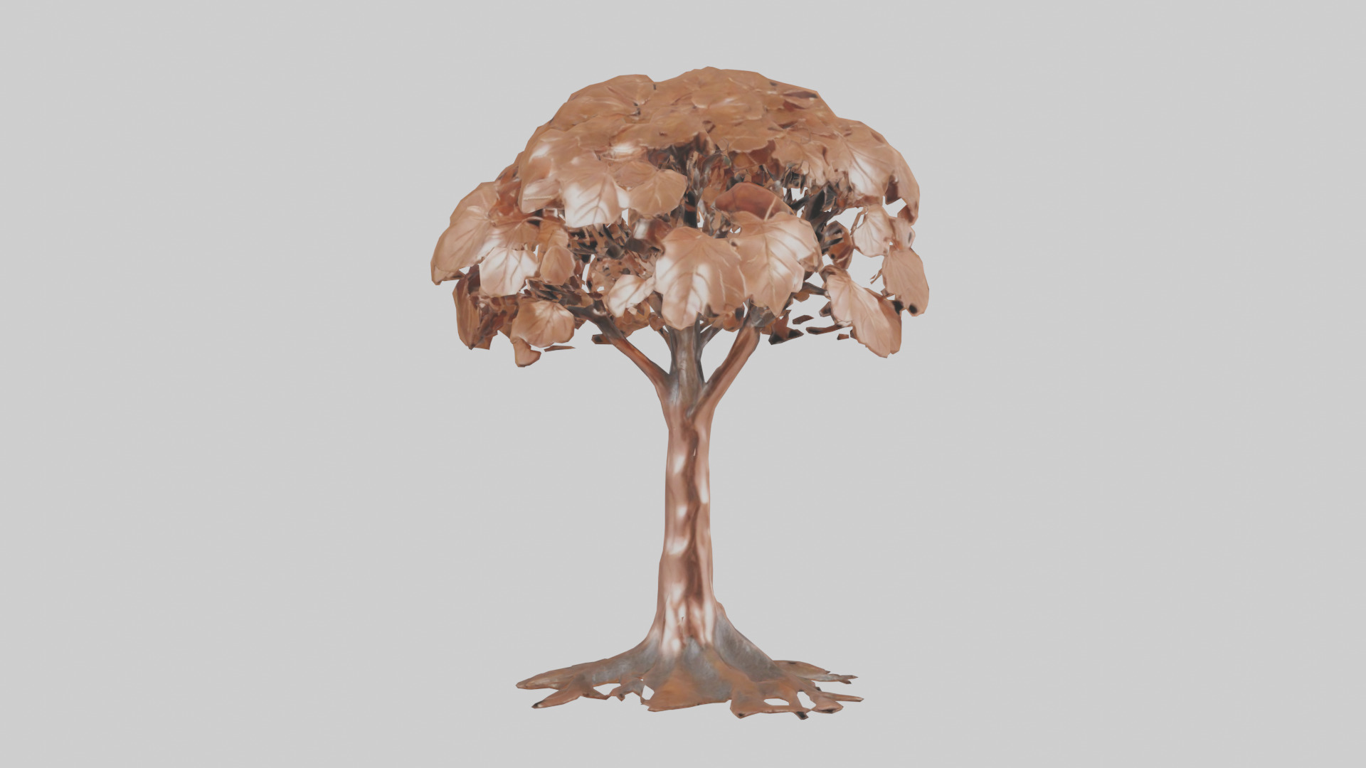 Copper Beech tree model Low-poly 3D model_19