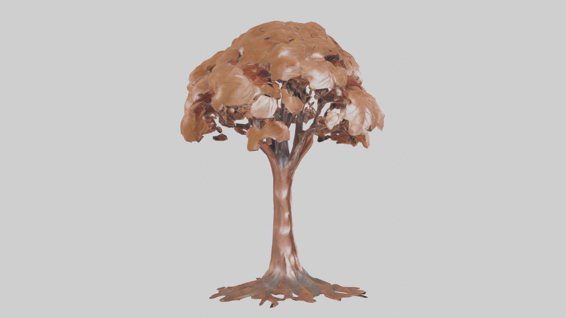 Copper Beech tree model Low-poly 3D model_7