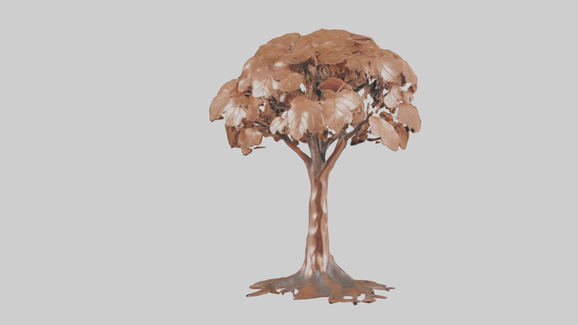 Copper Beech tree model Low-poly 3D model_15
