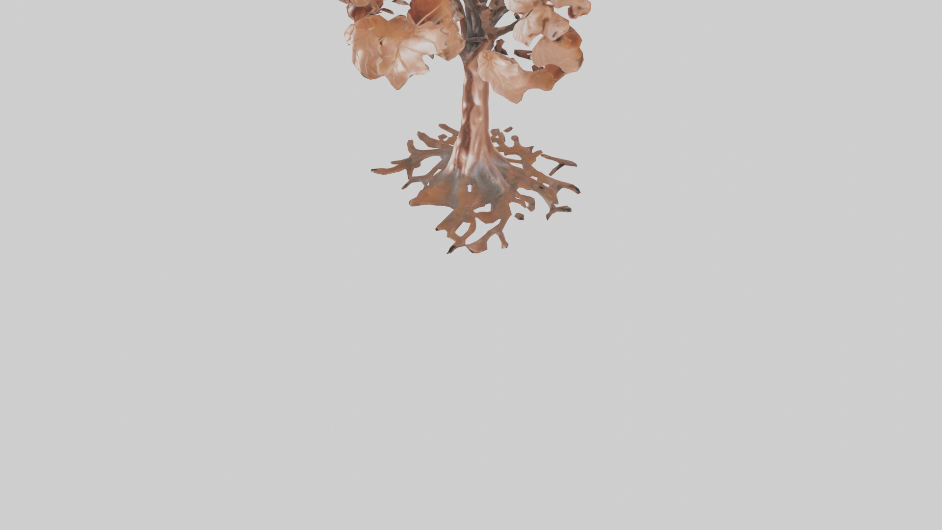 Copper Beech tree model Low-poly 3D model_5