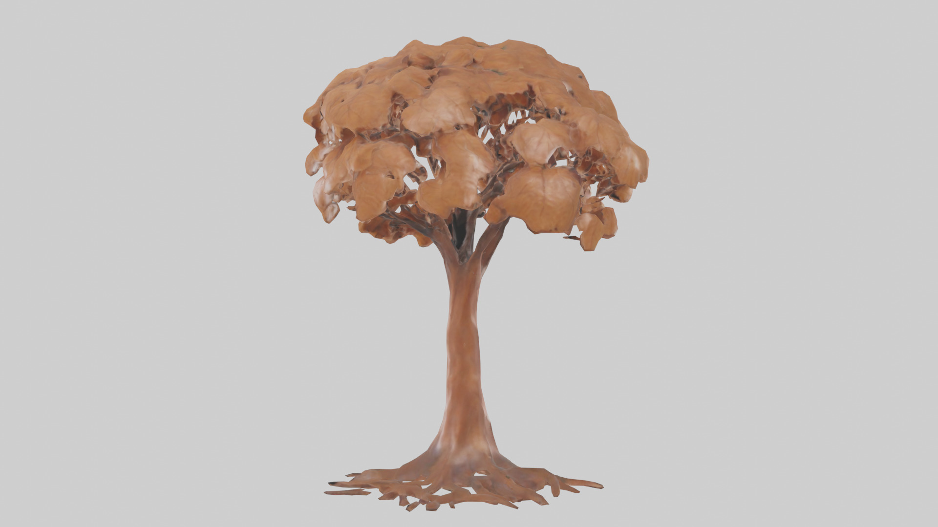 Copper Beech tree model Low-poly 3D model_2