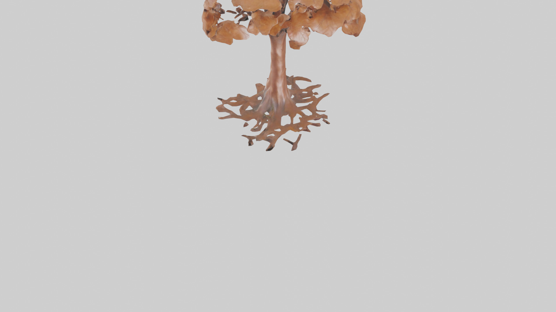 Copper Beech tree model Low-poly 3D model_3