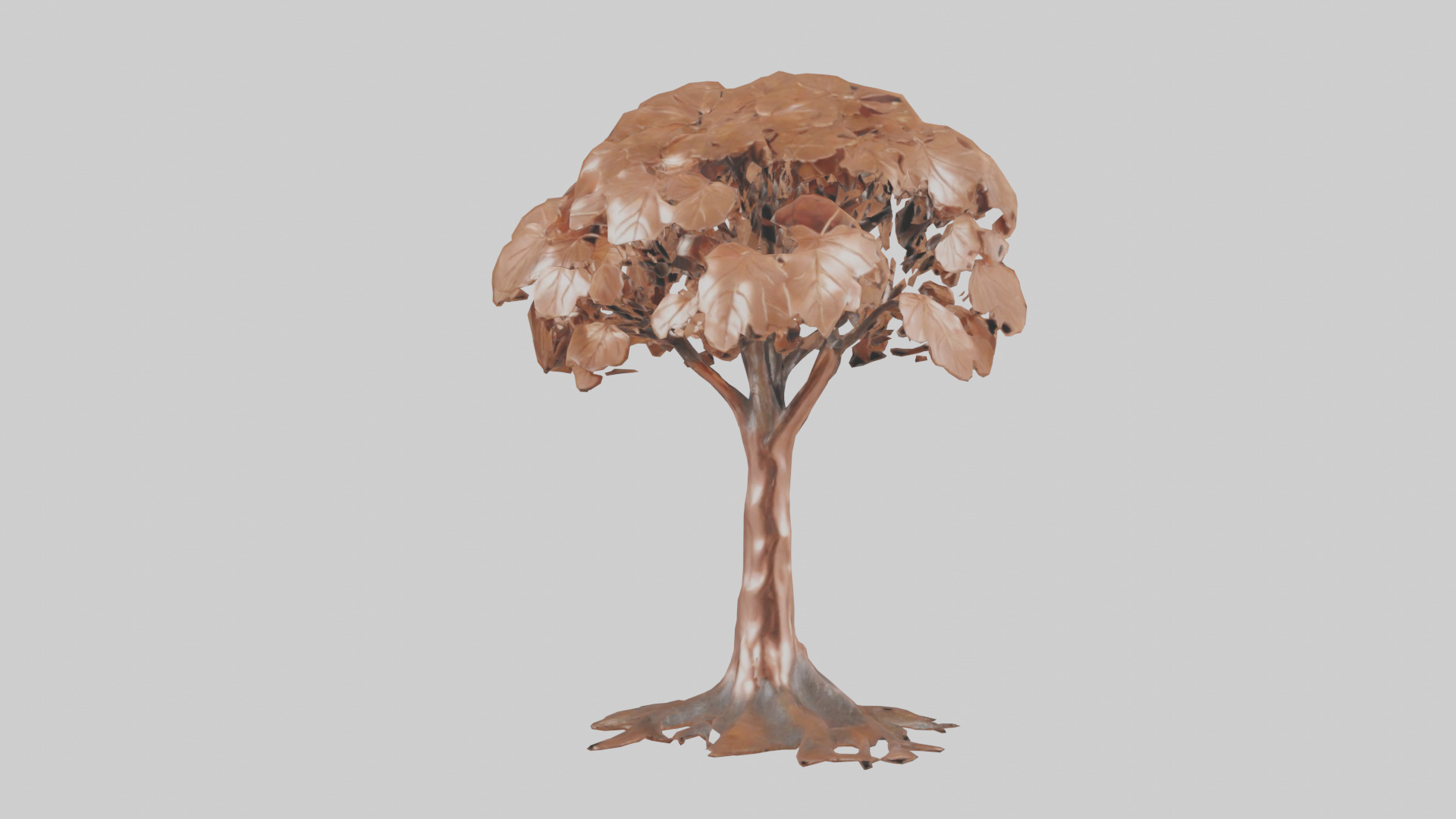 Copper Beech tree model Low-poly 3D model_12