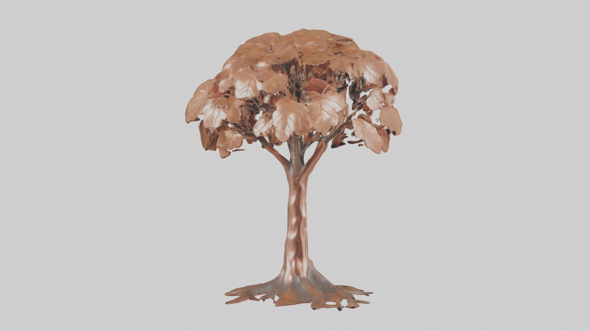 Copper Beech tree model Low-poly 3D model_14