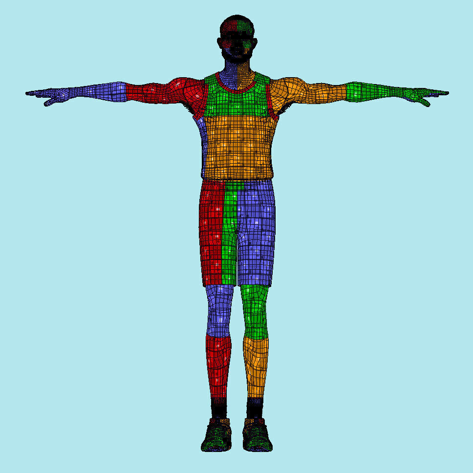 T-Pose Rigged Evan Mobley Cleveland Cavaliers 3D model_9