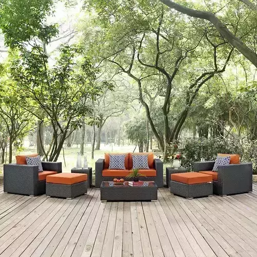 Sojourn Outdoor Patio Sunbrella Sectional Set