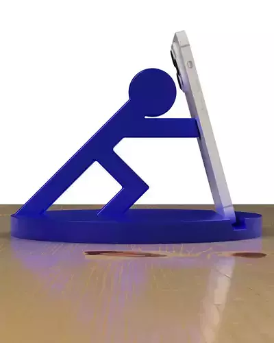 Stick Man Phone Stand  3D print model
