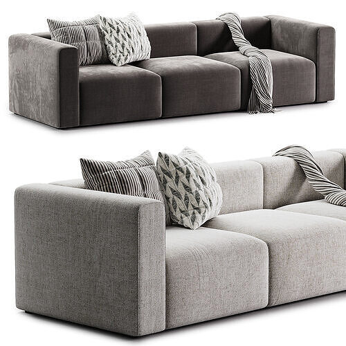 Mags 3 seat sofa 3D model 5