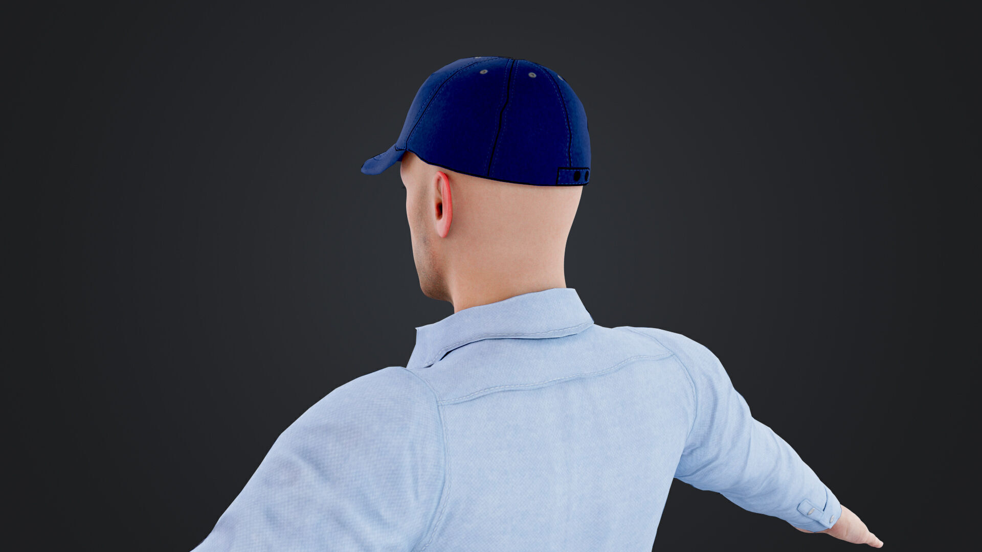 Cameraman Low-poly 3D model_14