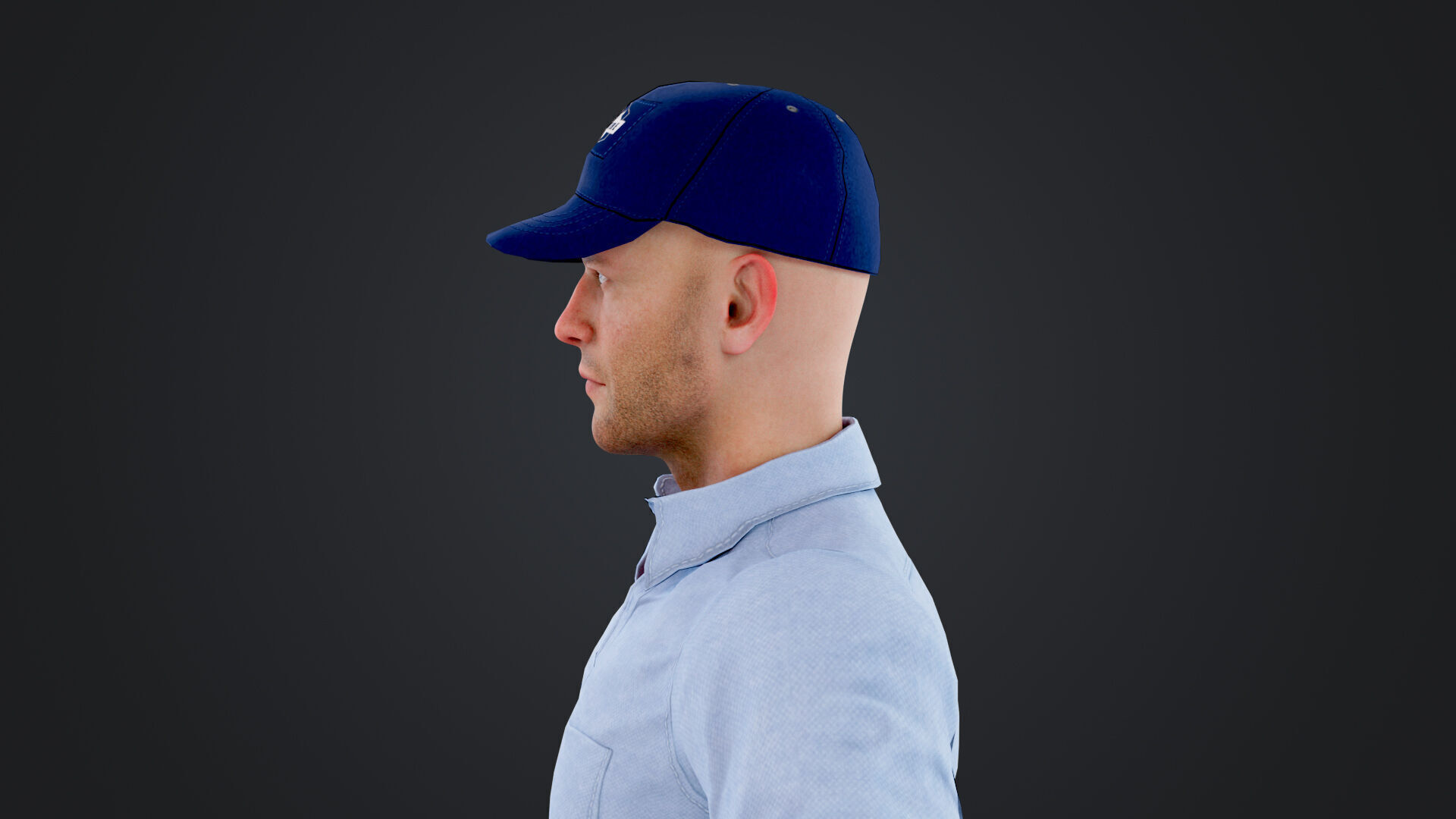 Cameraman Low-poly 3D model_13