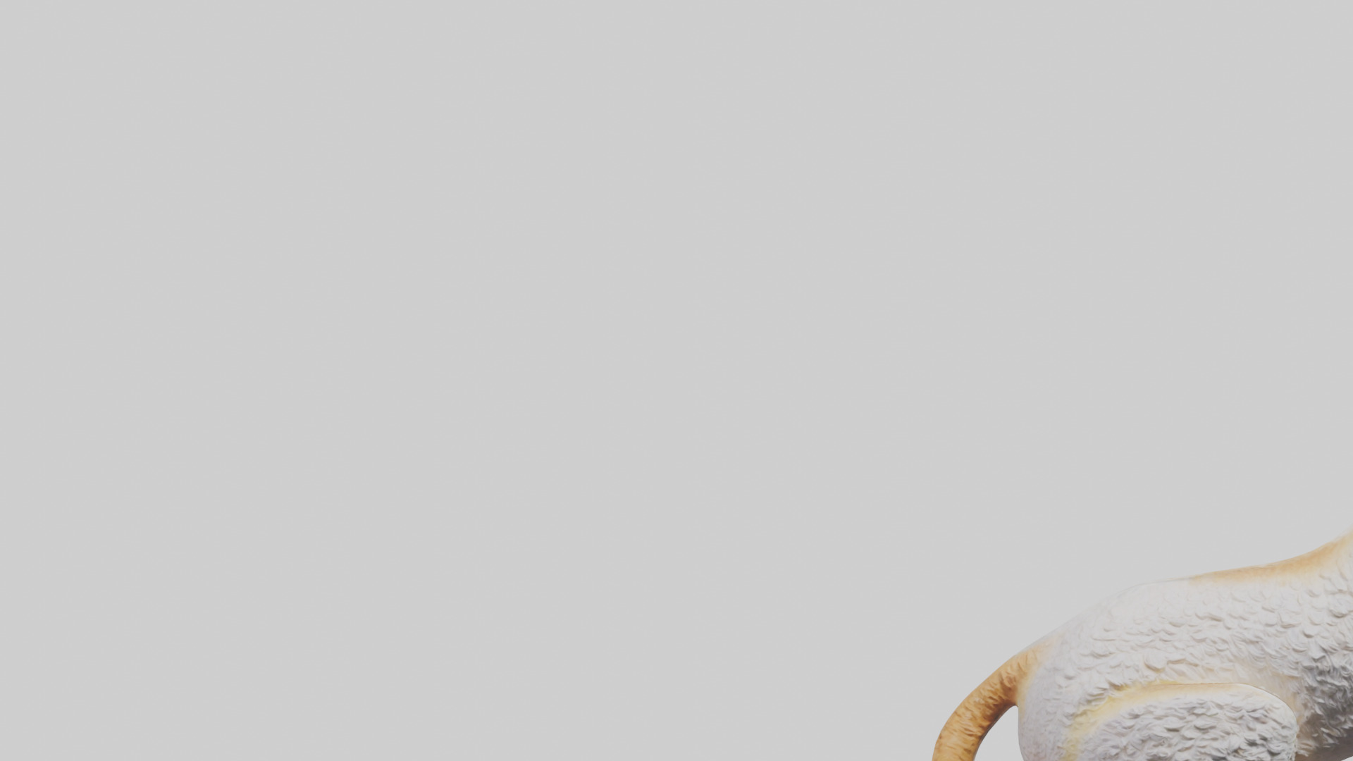 Cornish Rex statue model Low-poly 3D model_21