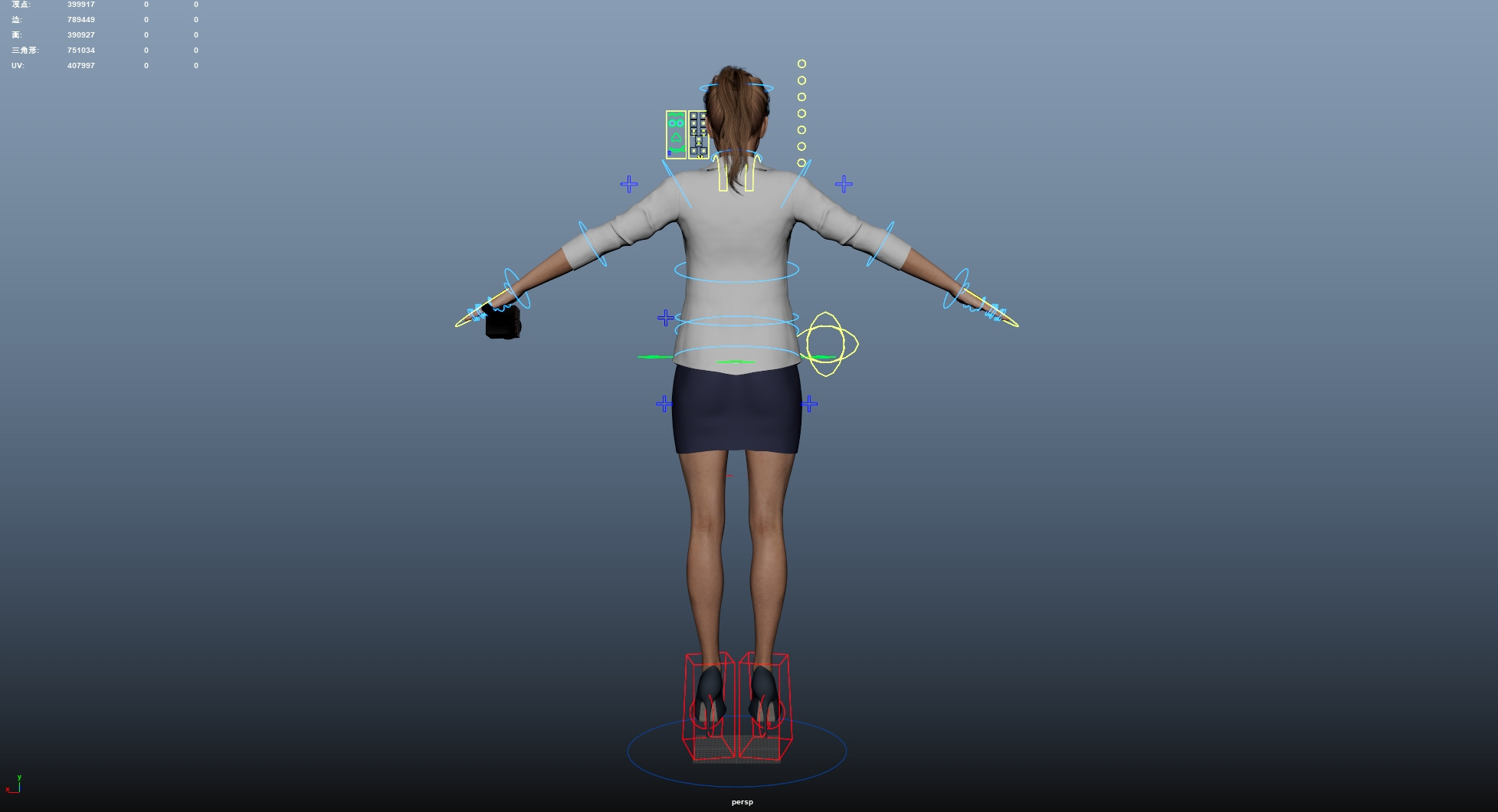 Reporter and Cameraman Low-poly 3D model_46