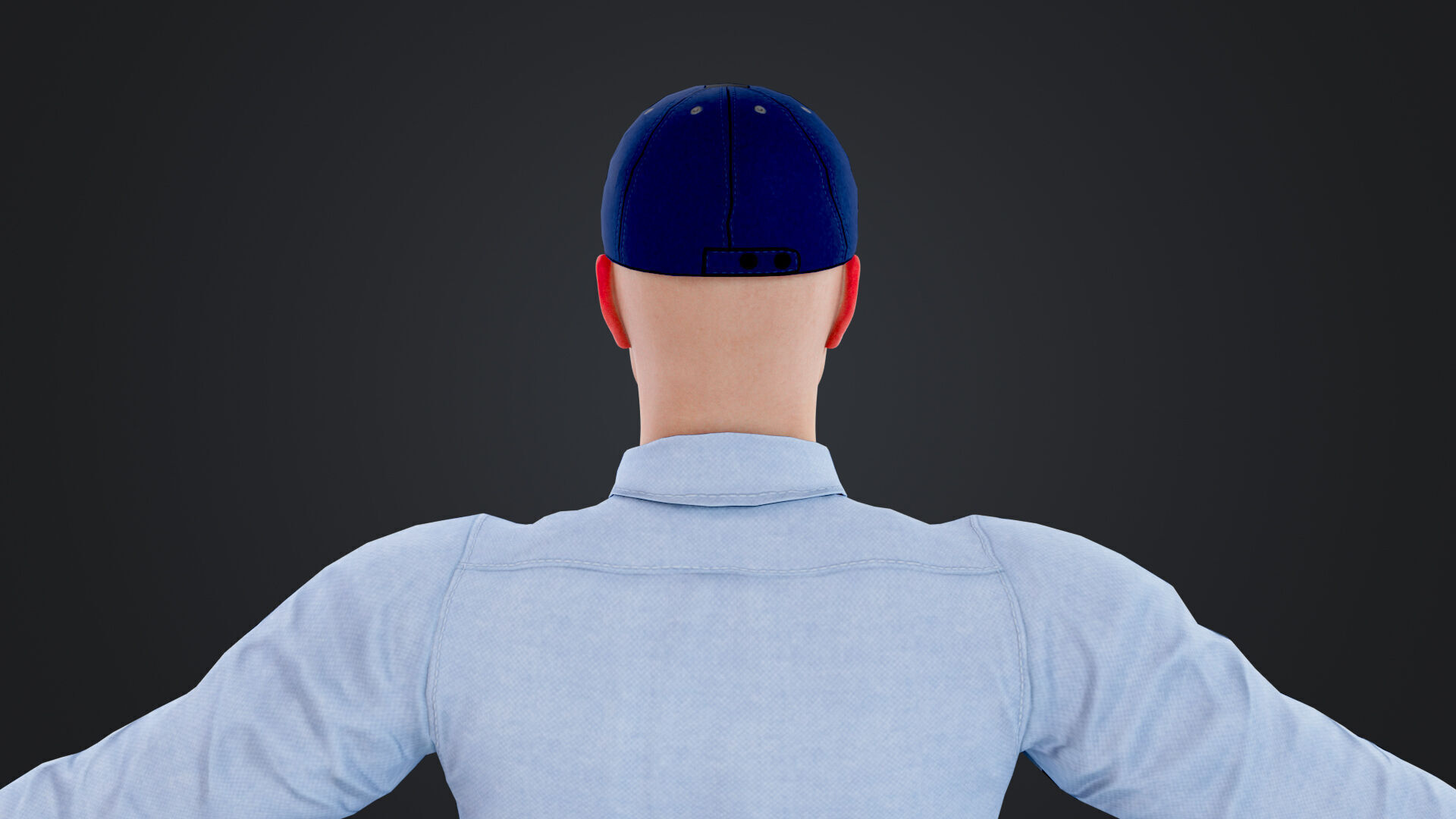 Reporter and Cameraman Low-poly 3D model_36