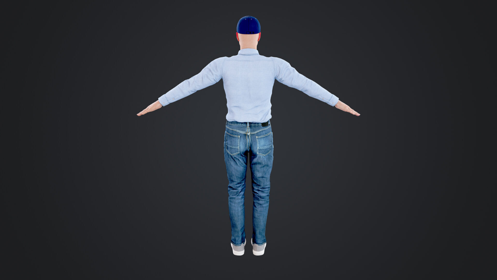 Reporter and Cameraman Low-poly 3D model_31