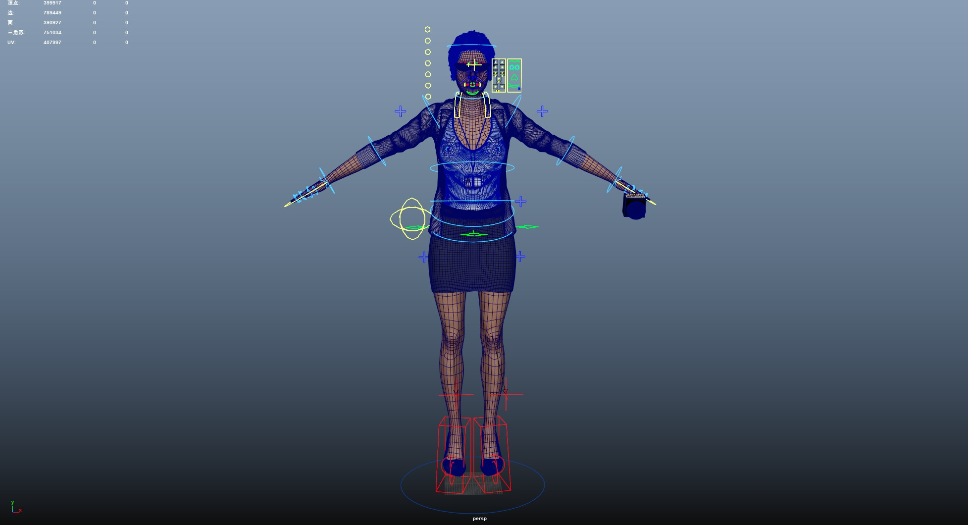 Reporter and Cameraman Low-poly 3D model_43