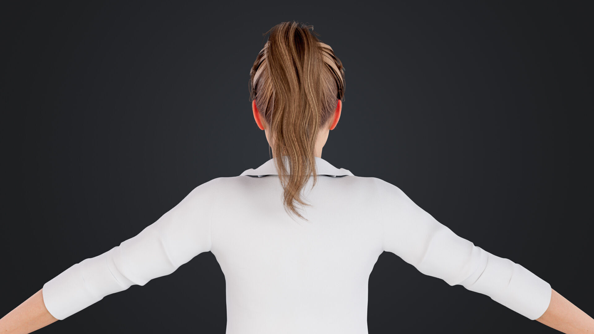 Reporter and Cameraman Low-poly 3D model_21