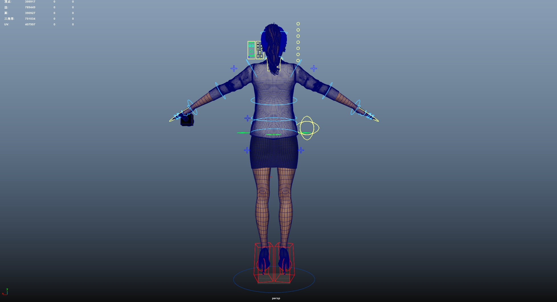 Reporter and Cameraman Low-poly 3D model_47