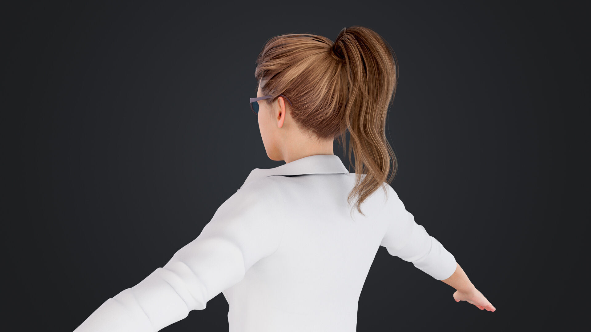 Reporter and Cameraman Low-poly 3D model_20