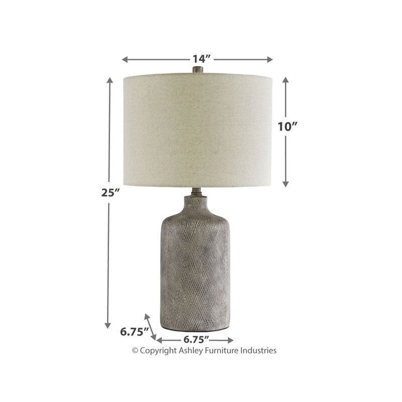 Leilani Ceramic Table Lamp 3D model_2