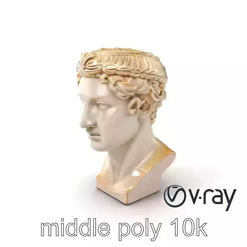 Julius Caesar Roman Bust Sculpture model pack