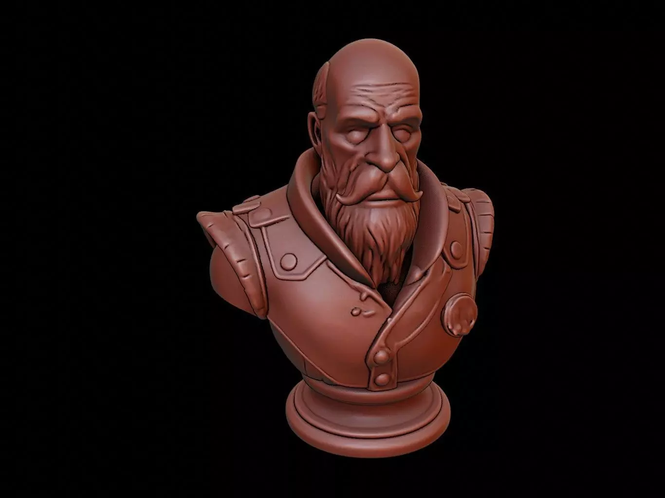 Alchemist Bust 3D print model
