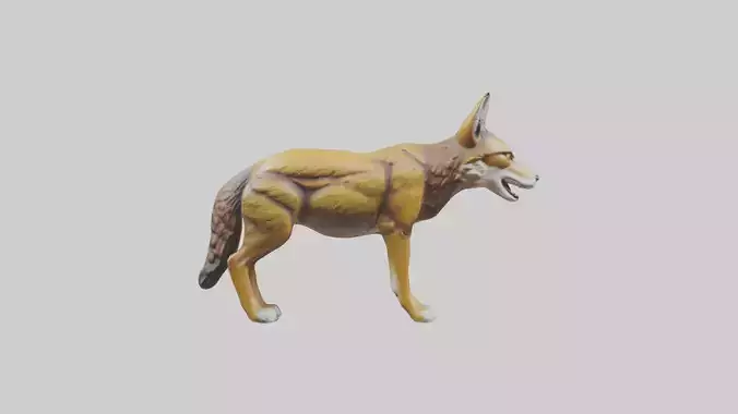 Coyote statue model
