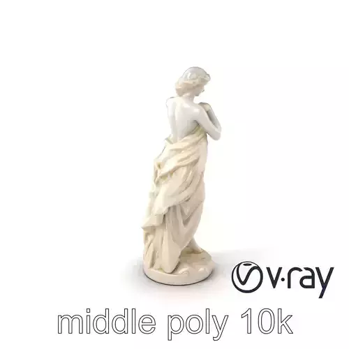Graceful Classical Nymph Statue model pack