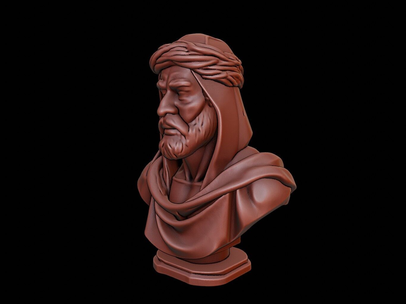 Arabian Prince Bust 3D print model_2