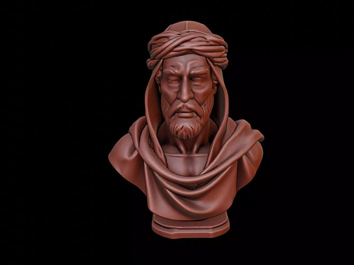 Arabian Prince Bust 3D print model_0