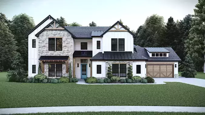 Farm House Stl-Dae Digital File 3D Model of the house 