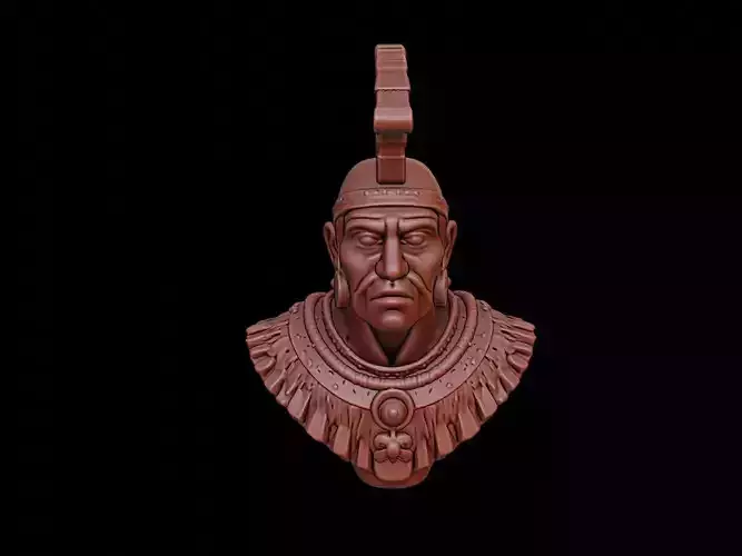 Aztec Warrior Bust