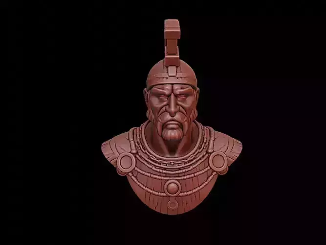 Aztec Warrior Bust