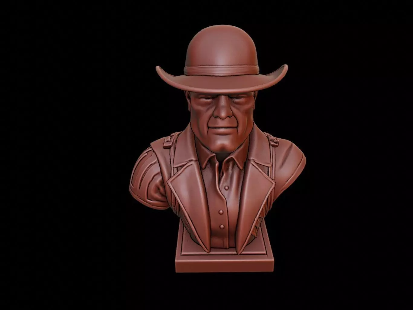 Bounty Hunter Bust 3D print model